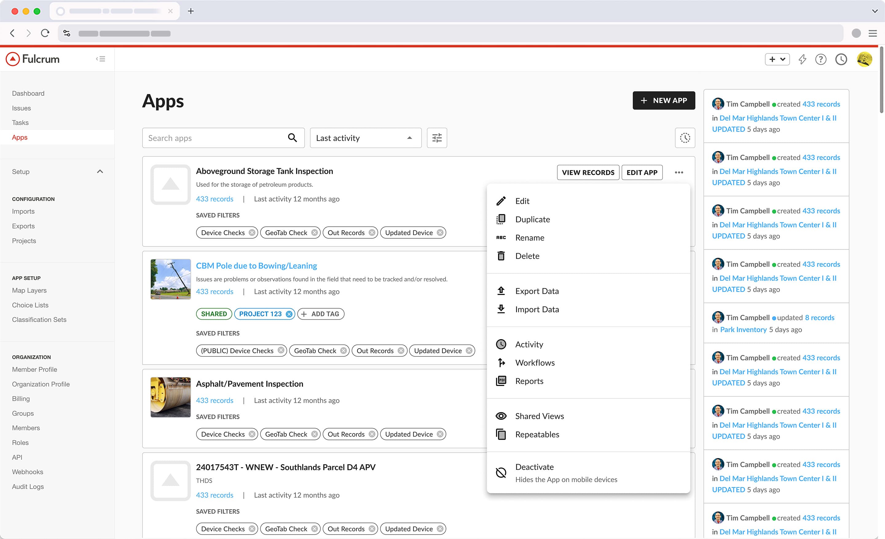 Fulcrum Modern Apps Context