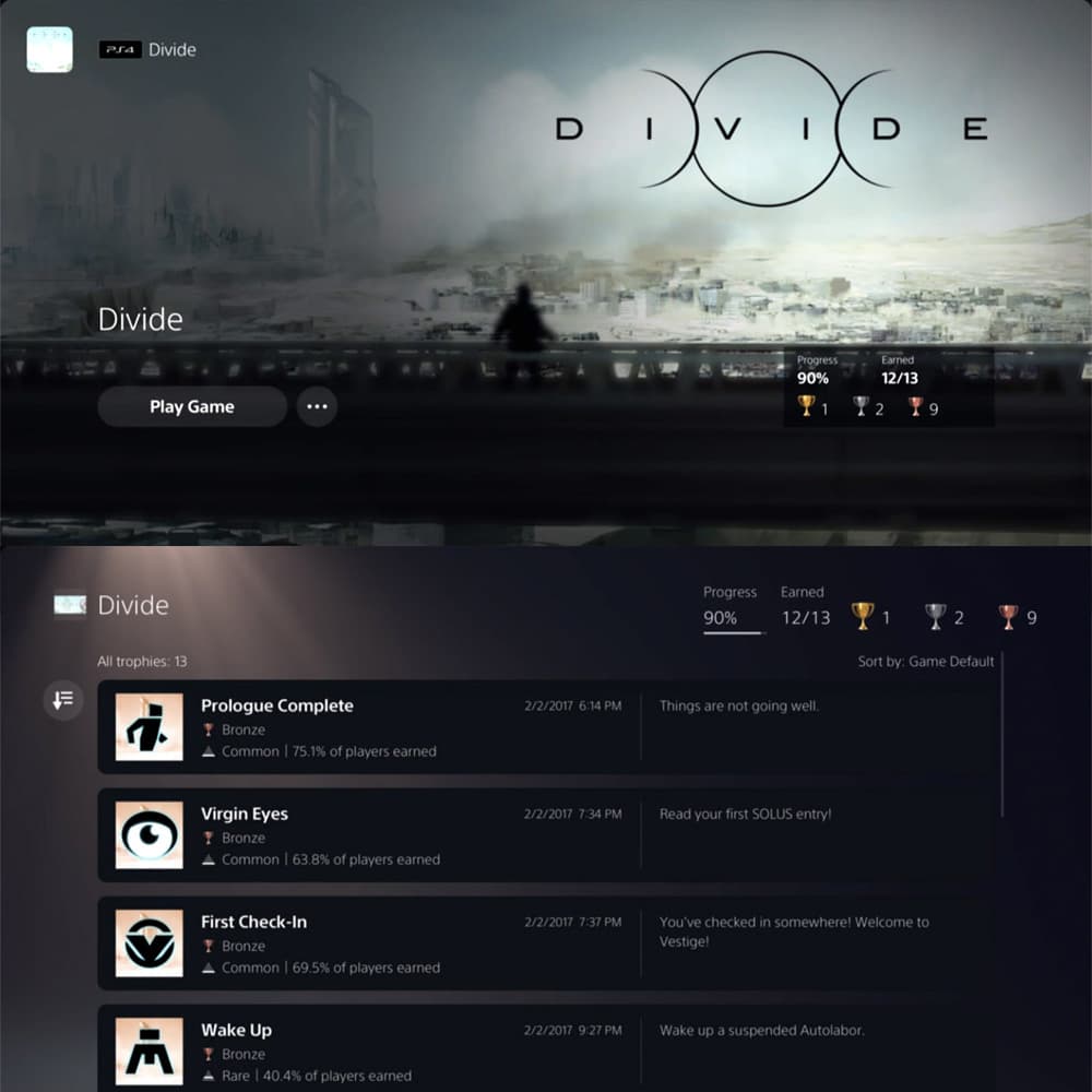 Divide for Playstation