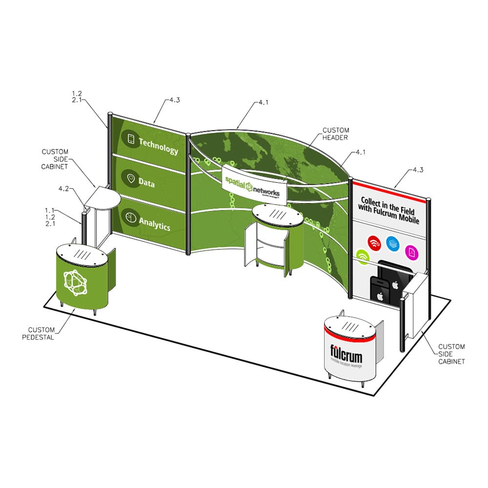 Spatial Networks Tradeshow booth